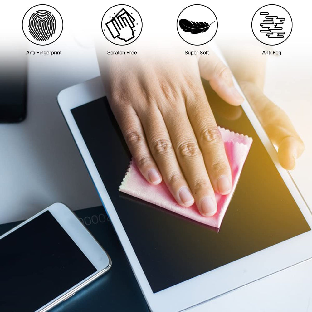Cleaning cloth used on glasses, jewelry, and phone screens