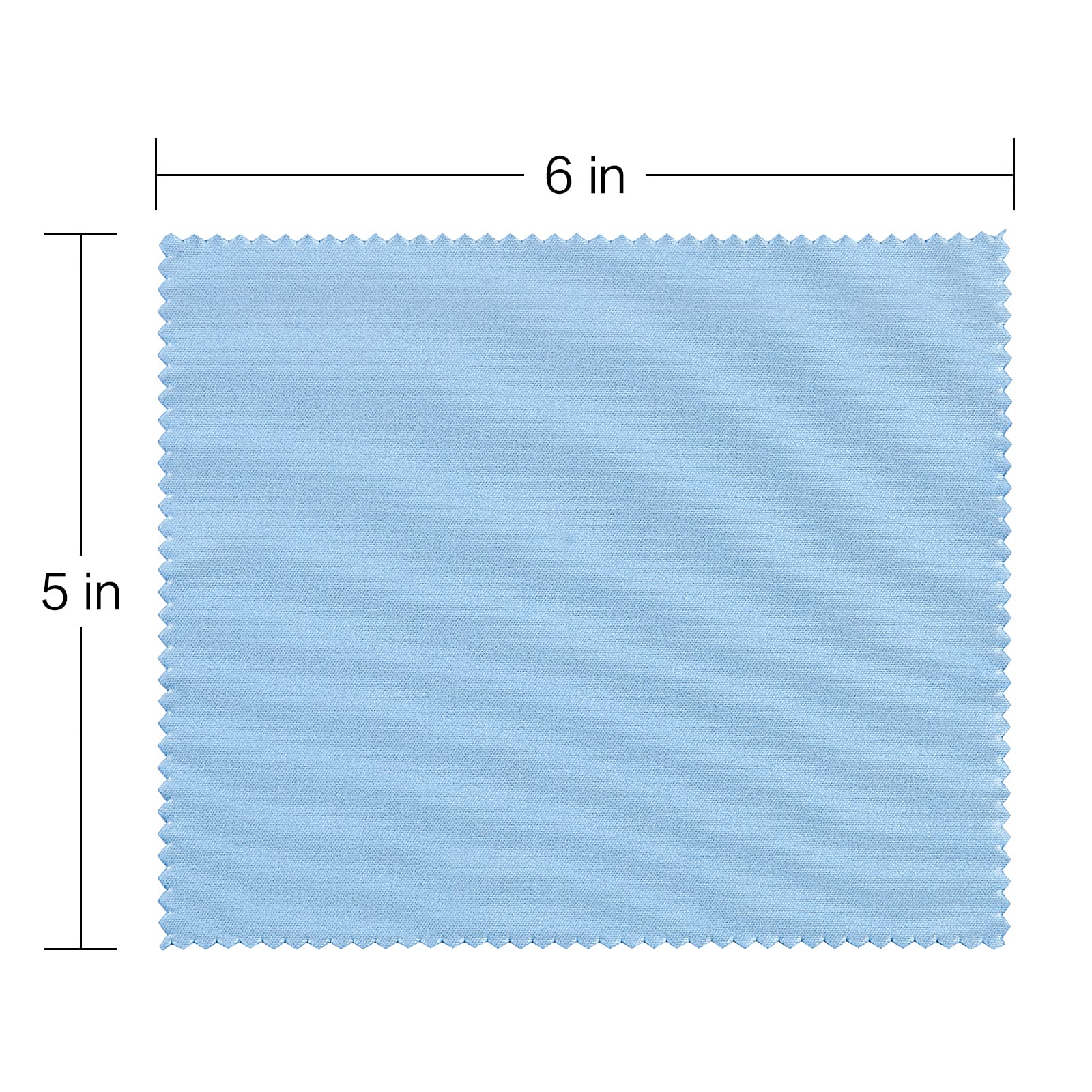 TRIUMPH VISION blue microfiber lens wipes for glasses and cameras, 5x6 in