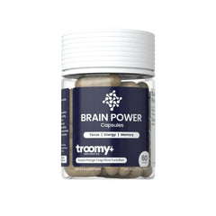 Bottle of Troomy Brain Power Supplement - 60 capsules