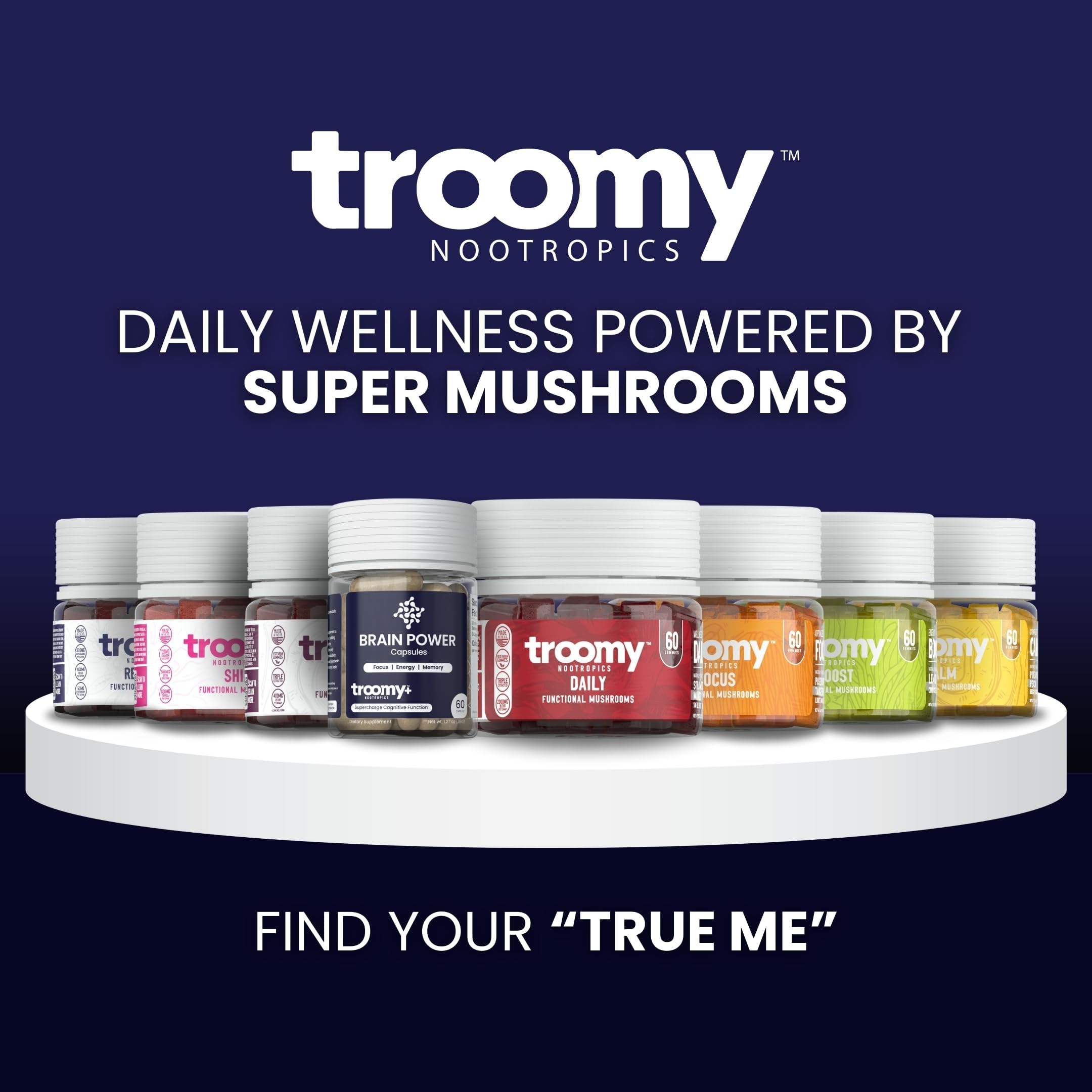 Troomy Brain Power manufactured in USA with GMP badge