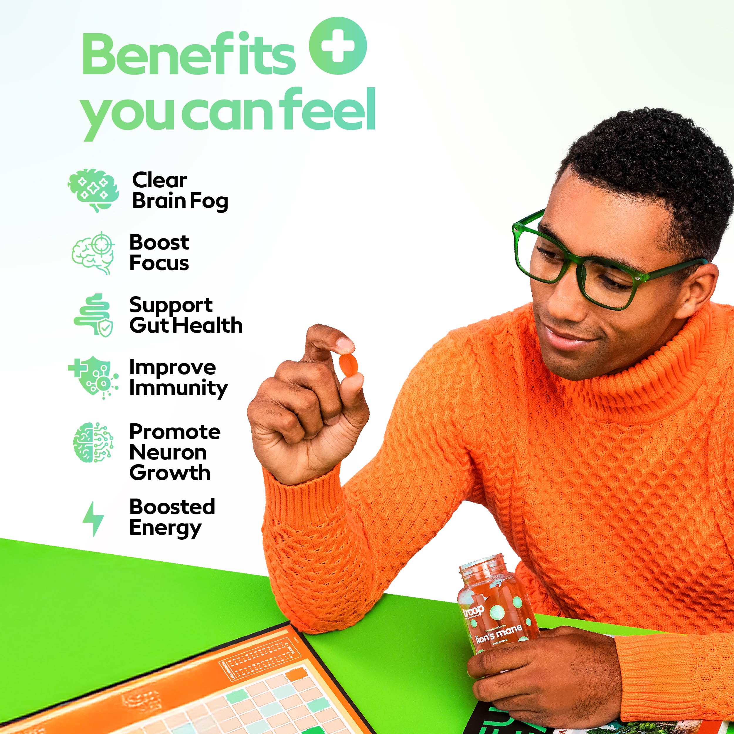 Lion’s Mane gummies supporting memory and cognition