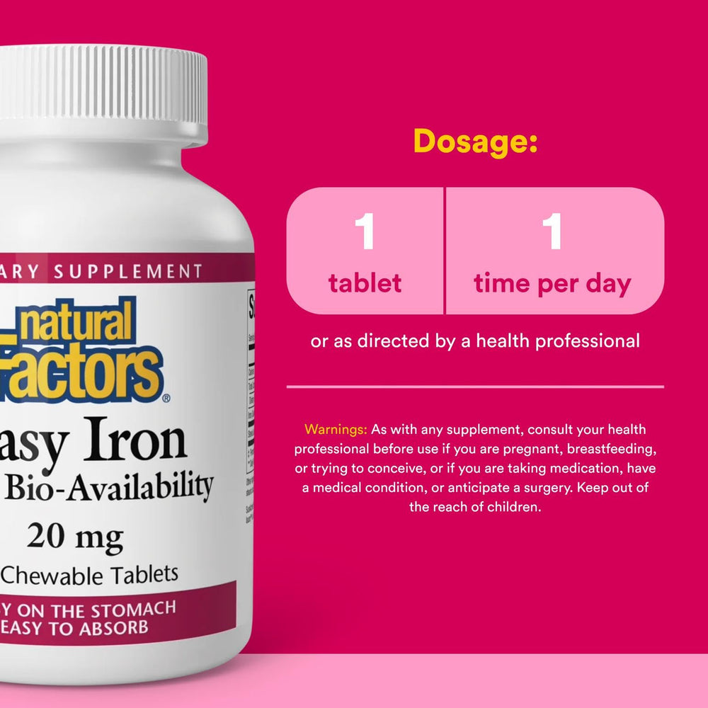 Tropical-flavored Easy Iron chewable tablet