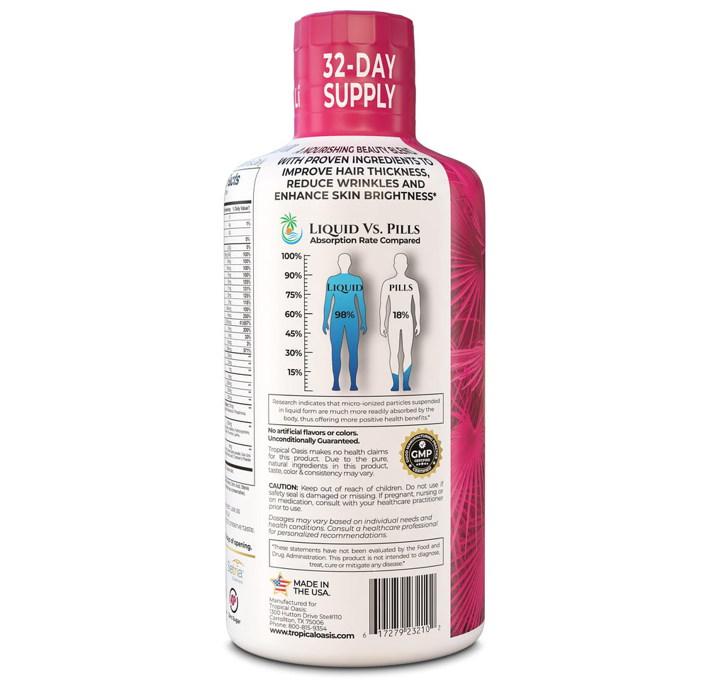 Concept image showing improved hair thickness and nails