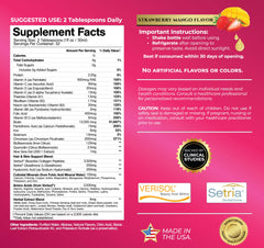 Bottle of Tropical Oasis Liquid Multivitamin for Women