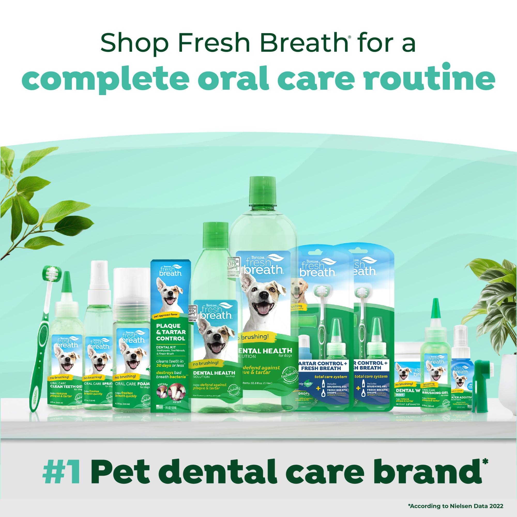 Size comparison image for TropiClean Fresh Breath Water Additive