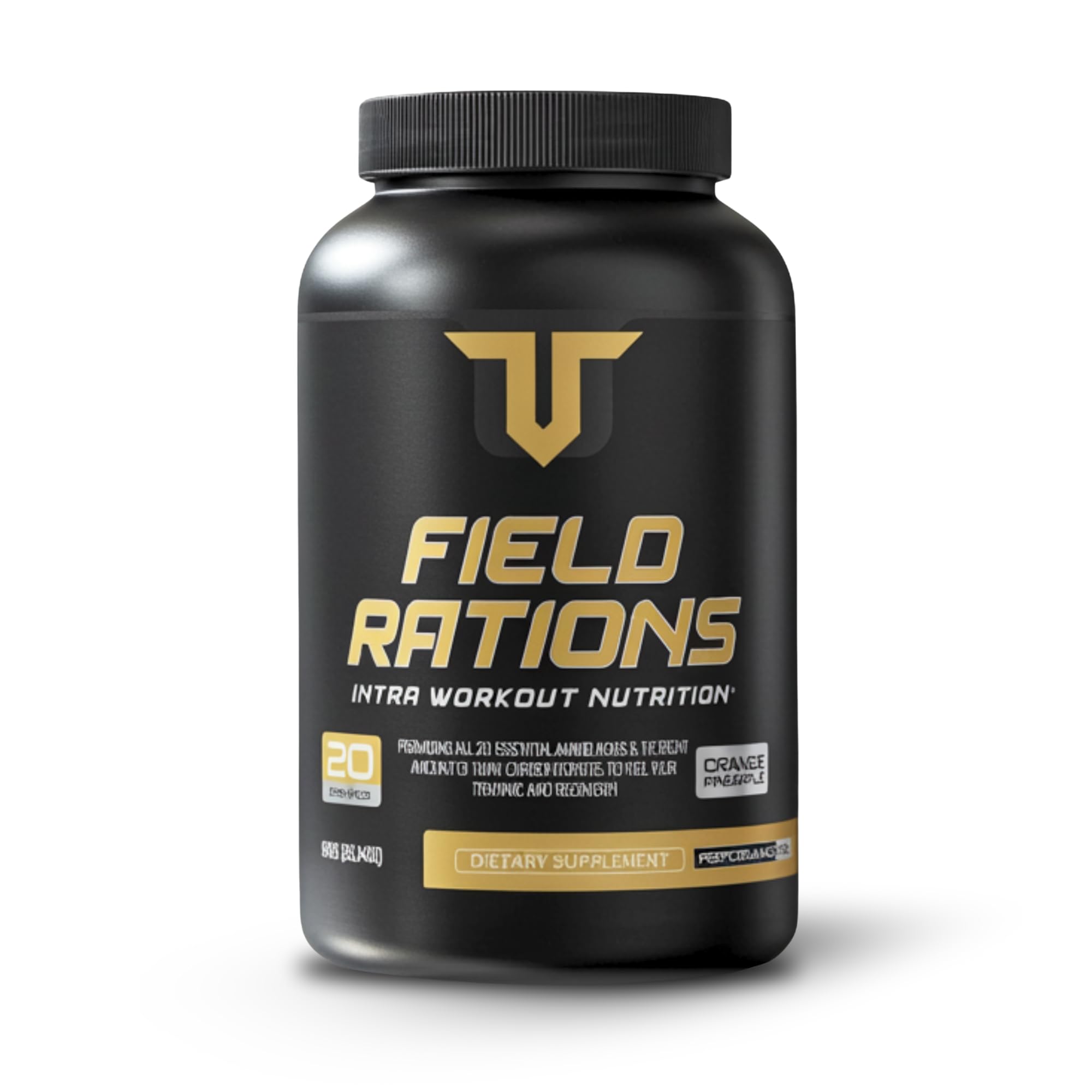 Troponin Field Rations bottle-front showcases the intra-workout formula for sustained performance.