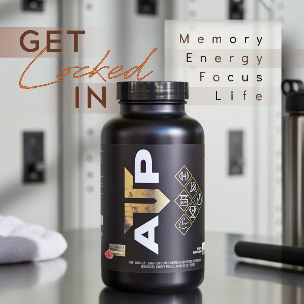 Troponin Nutrition ATP in gym setting emphasizes focus and productivity.