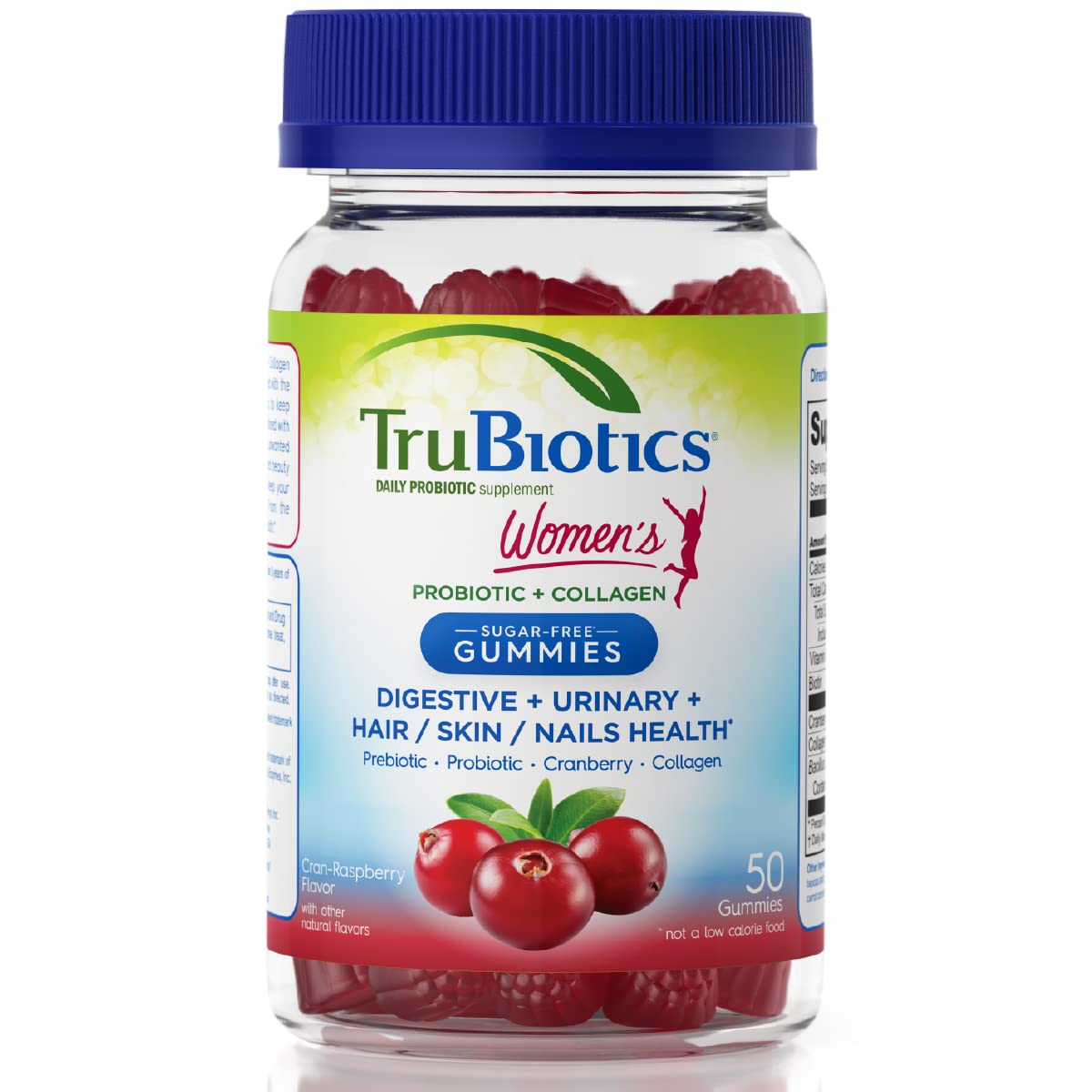 TruBiotics Probiotic Gummies with Collagen for Women – front bottle