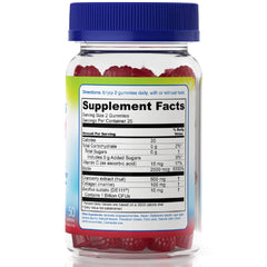 Close-up of gummies with raspberry-cranberry flavor