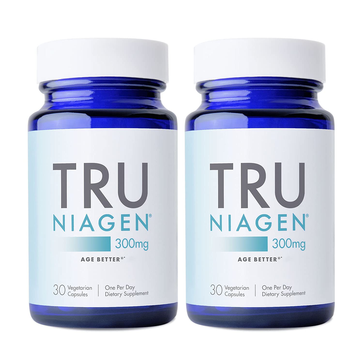 TRU NIAGEN NAD+ supplement bottle and capsules