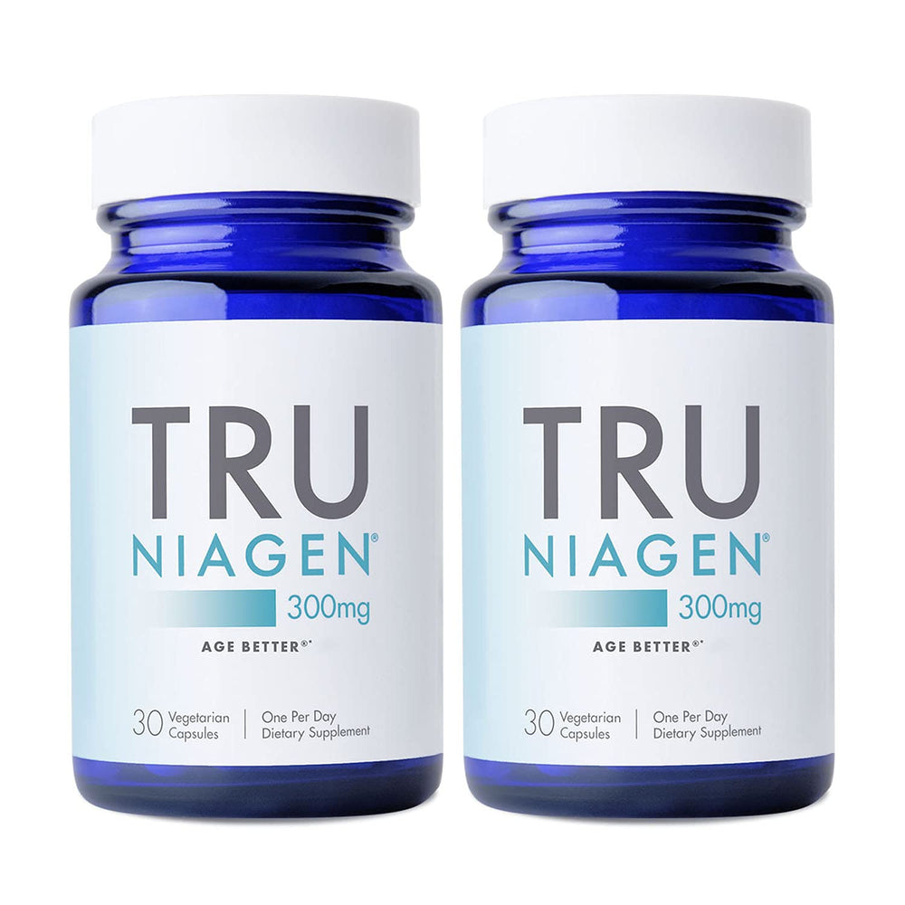 TRU NIAGEN NAD+ supplement bottle and capsules