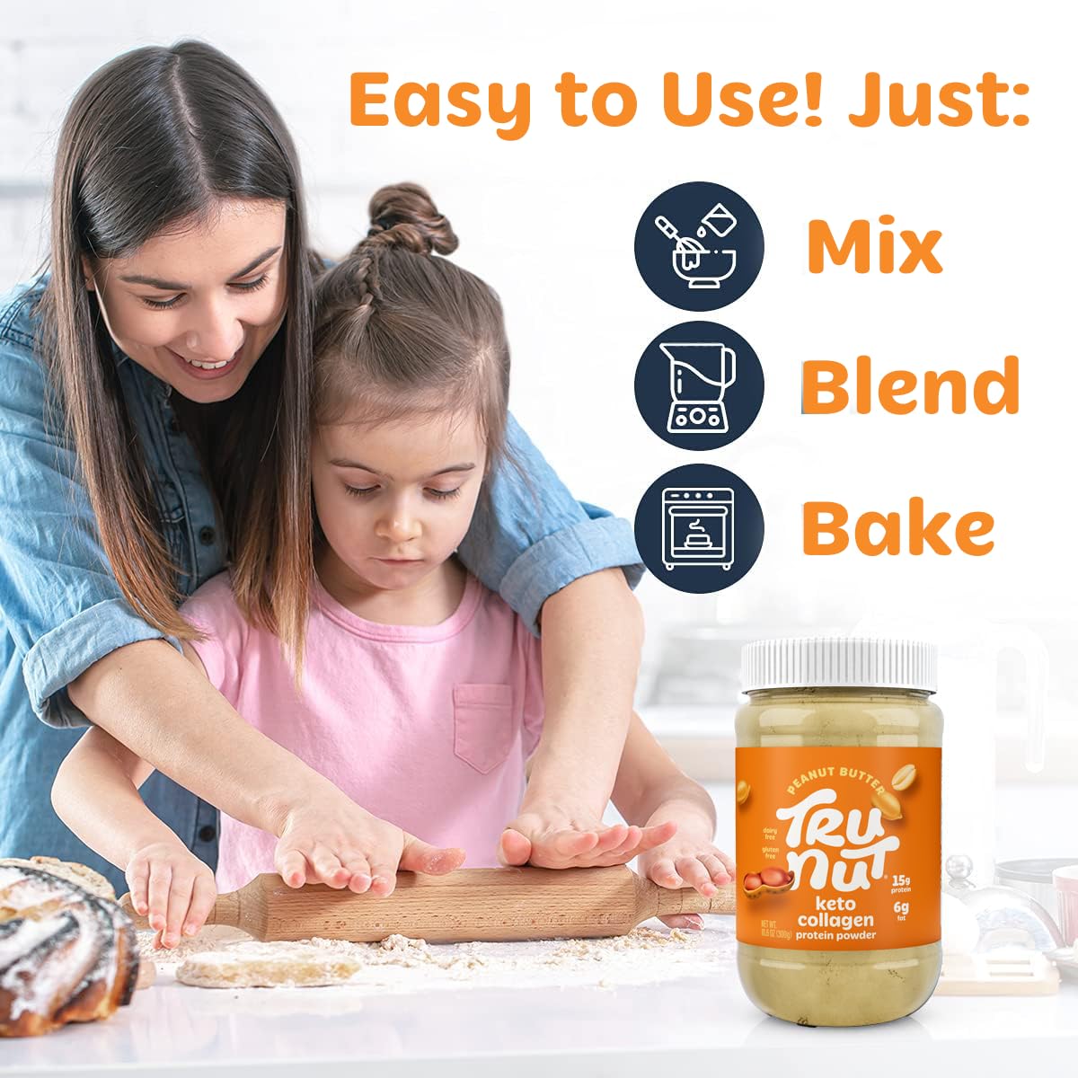 Tru-Nut Keto Collagen Yogurt Parfait Layer adds creamy protein boost.