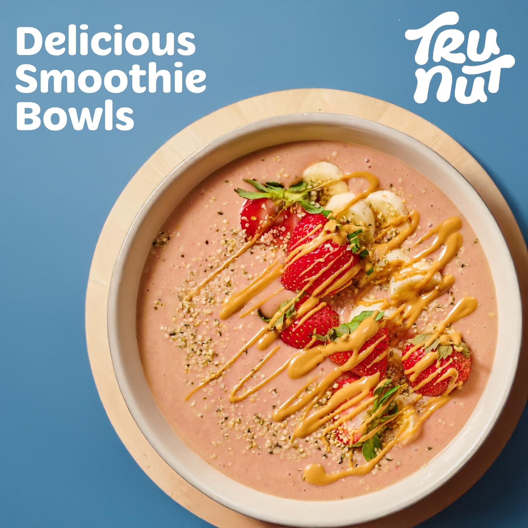 Tru-Nut Peanut Protein Powder in baking bowl for protein-rich treats