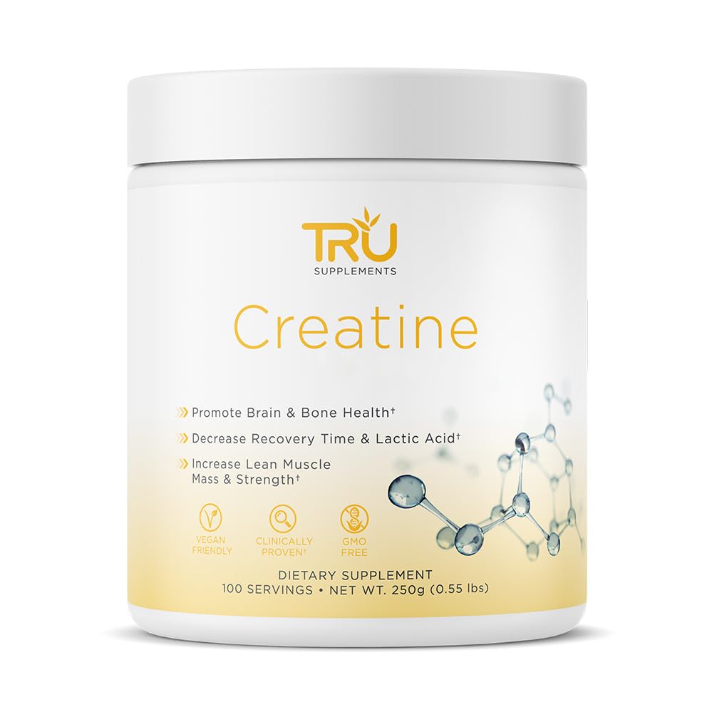 TRU Supplements Creatine bottle front