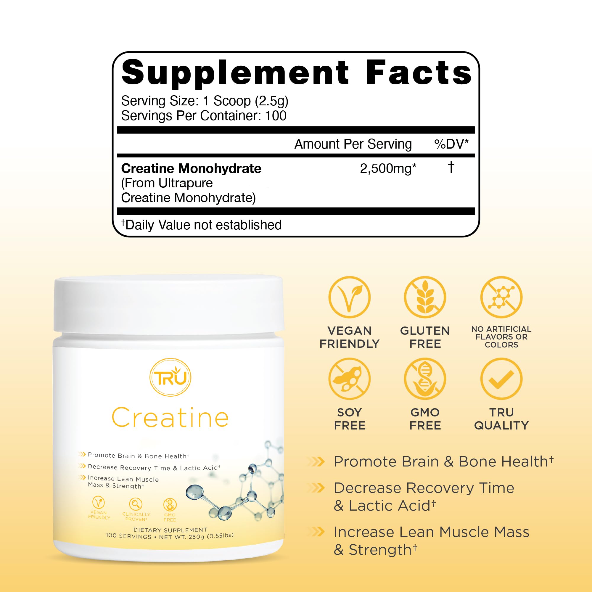 Graphic illustrating increased strength and endurance with creatine