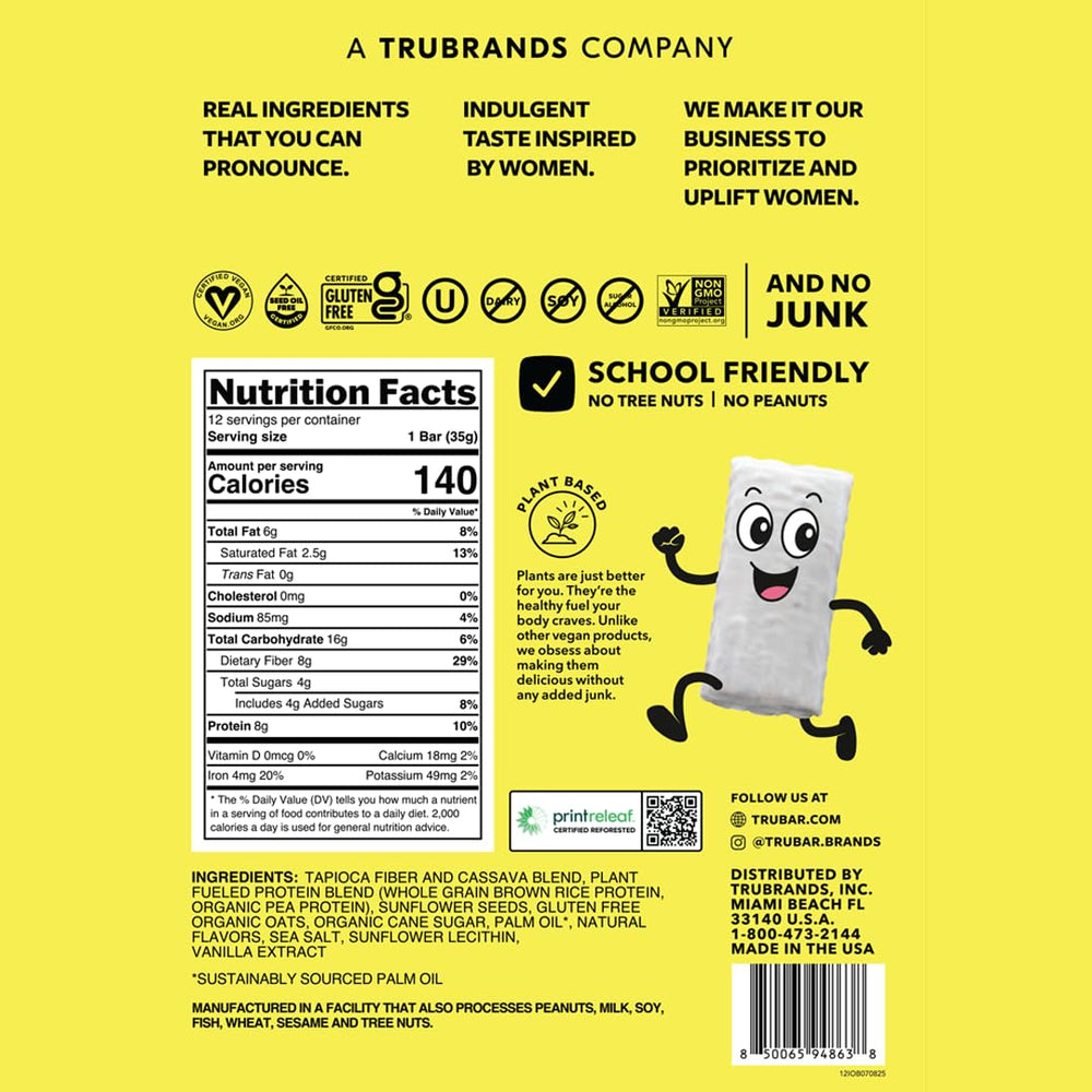 Close-up of TRUBAR Iced Oatmeal Blast bar