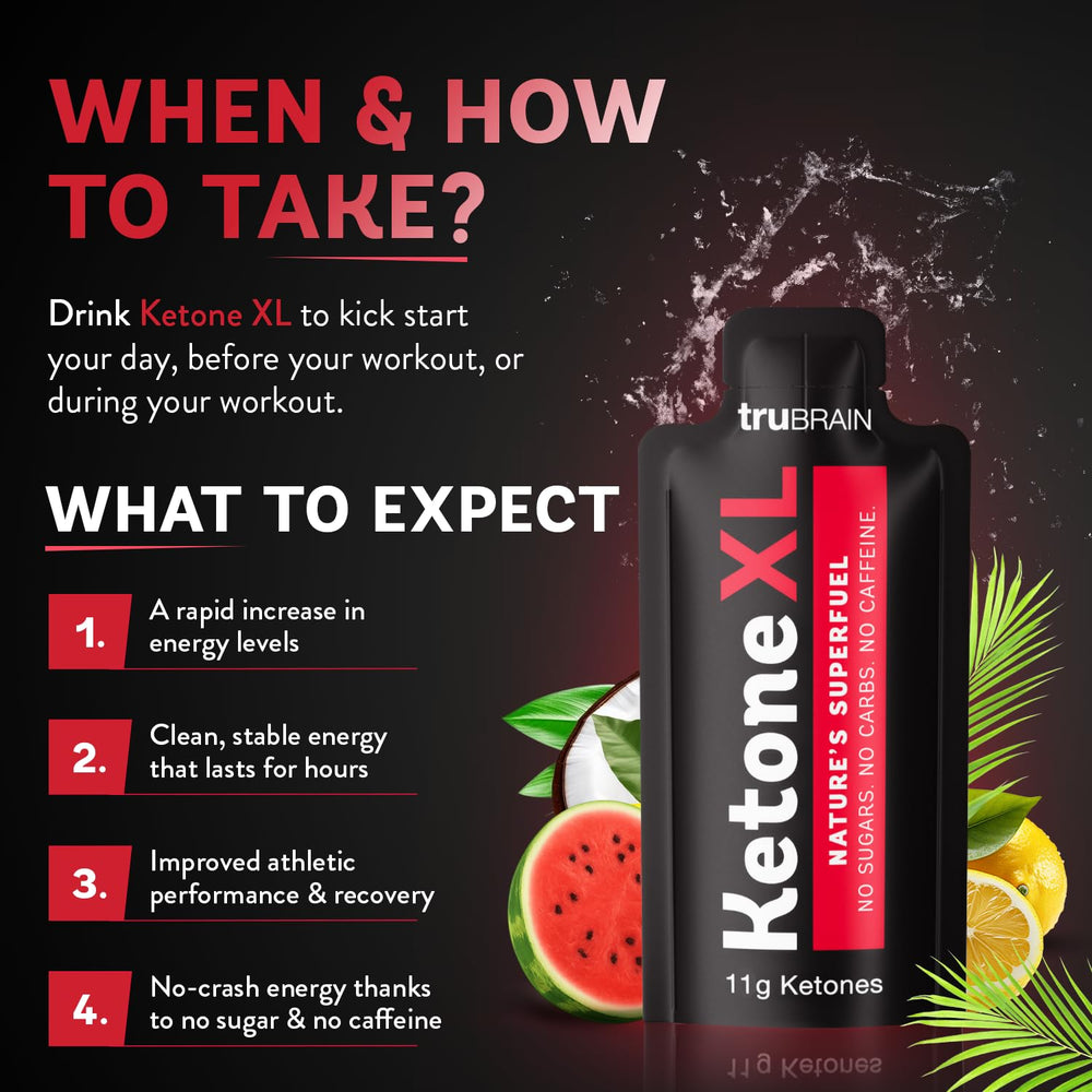 TruBrain Ketone XL Shot 10-pack packaging shows convenient multi-dose option.