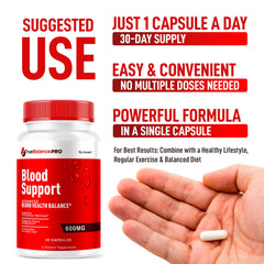 True Balance Blood Support Pro Glycogen capsules bottle – back