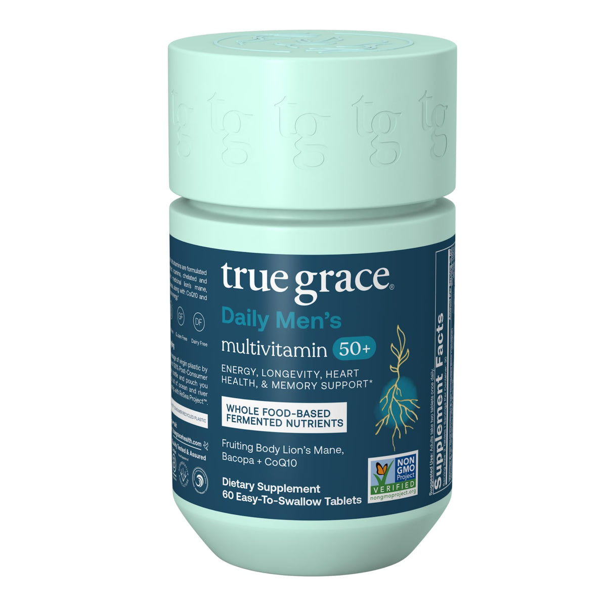 Bottle of True Grace Daily Men's Multivitamin 60 tablets