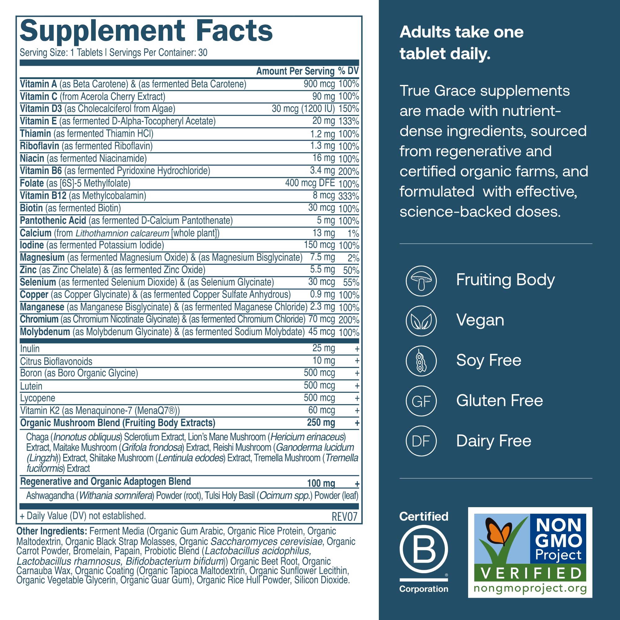 Close-up of fermented minerals and chelated minerals from whole foods