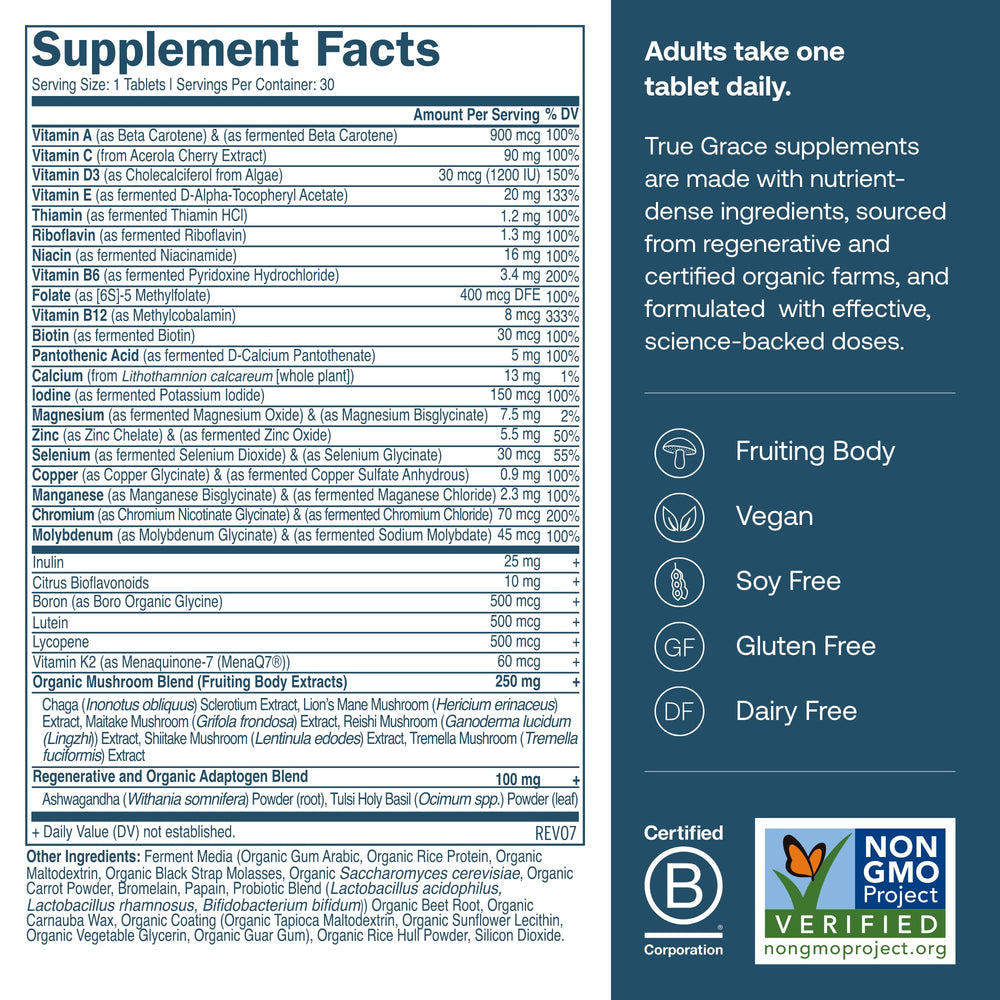 Close-up of fermented minerals and chelated minerals from whole foods