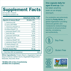 Close-up of probiotic capsules
