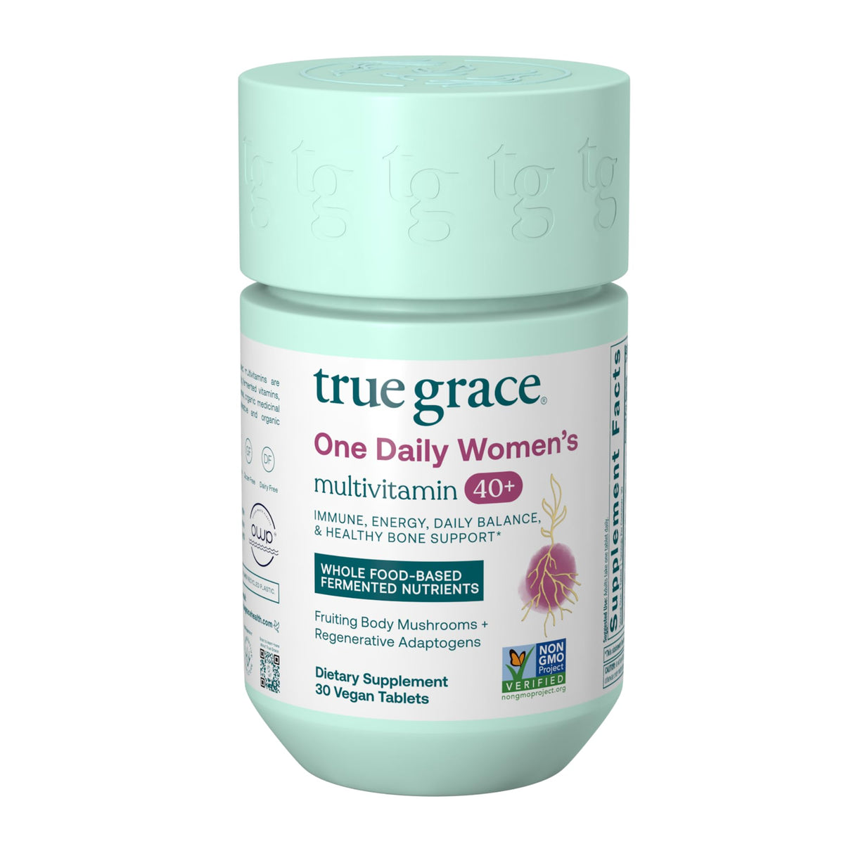 Bottle of True Grace One Daily Women’s Multivitamin (30 vegan tablets)