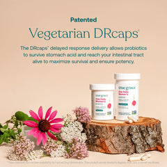 DR caps technology protecting probiotics from stomach acid