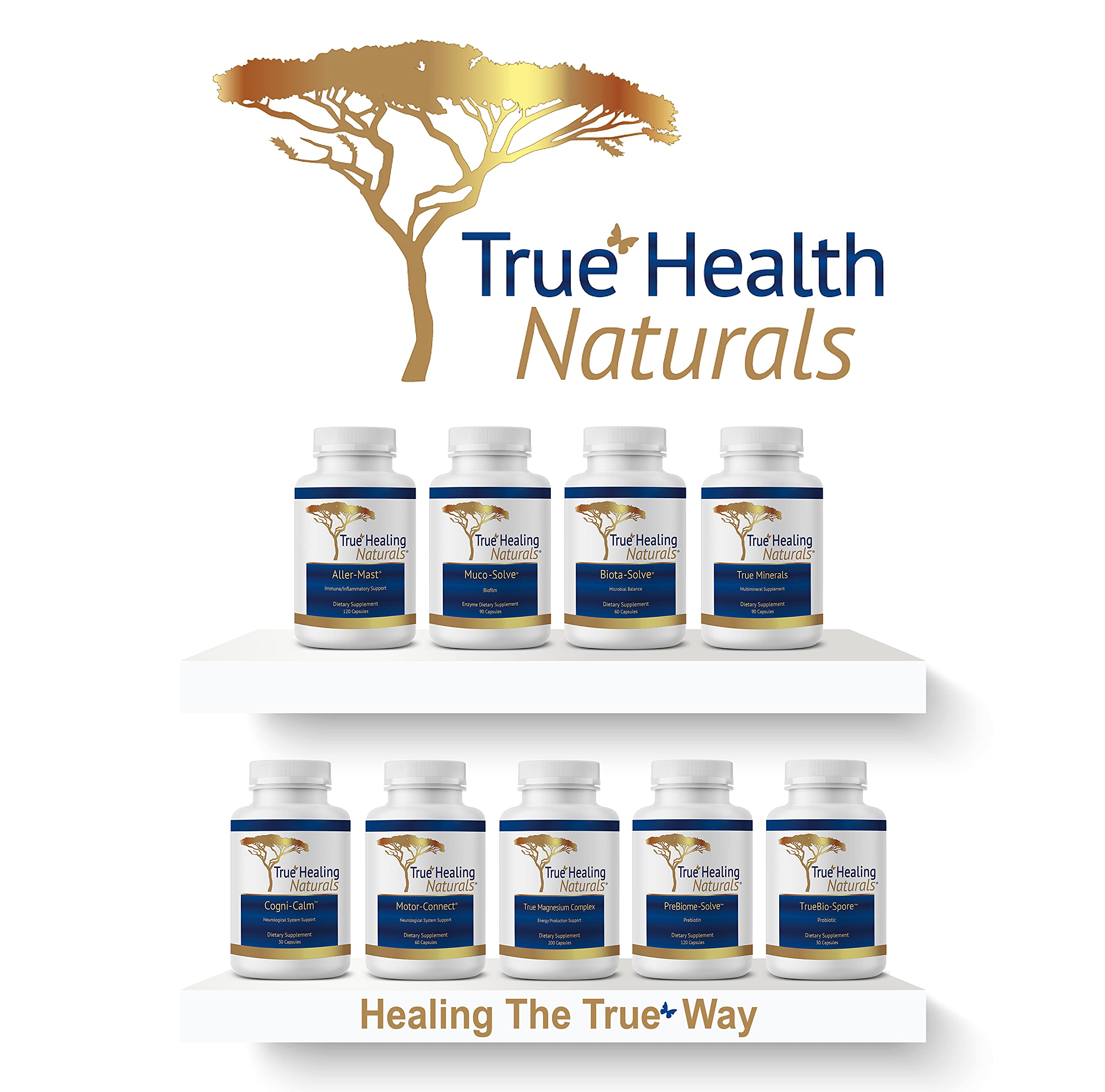 Bottle of 90 vegetarian capsules of True Minerals