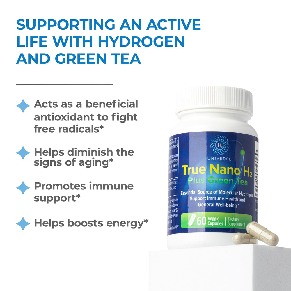 Green tea infusion and hydrogen energy concept
