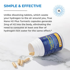 Capsules displayed with water splash for daily use