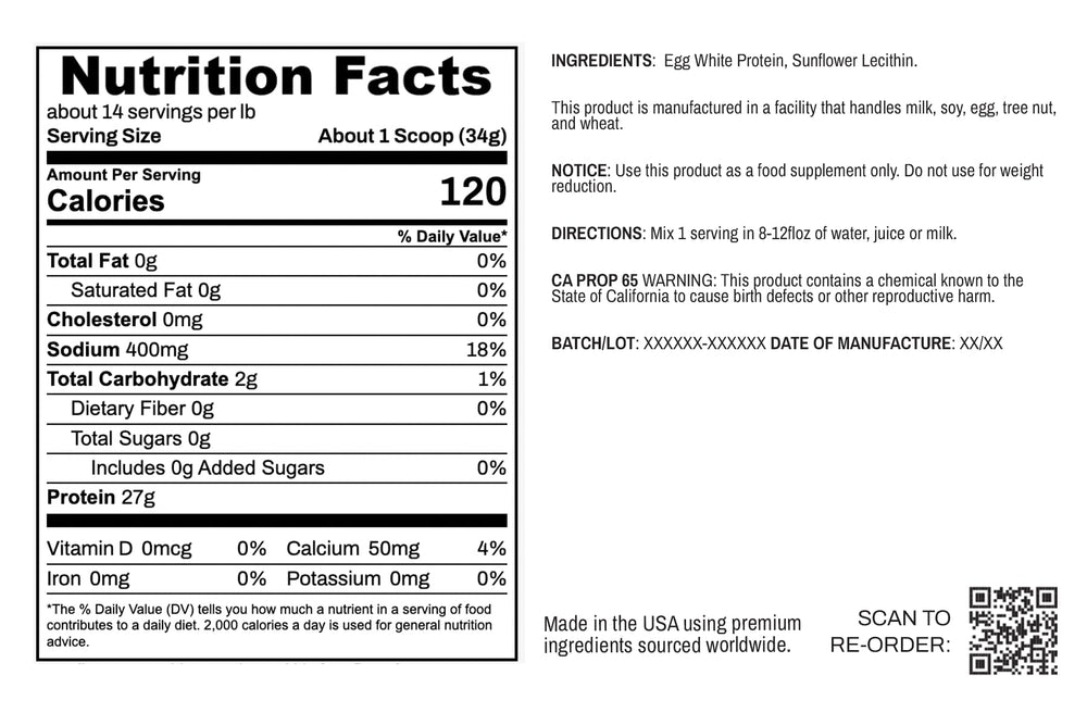 True Nutrition Egg White Protein Powder being poured for smooth shake mixability