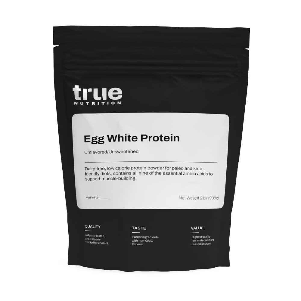 True Nutrition Egg White Protein Powder in a shaker for easy blending