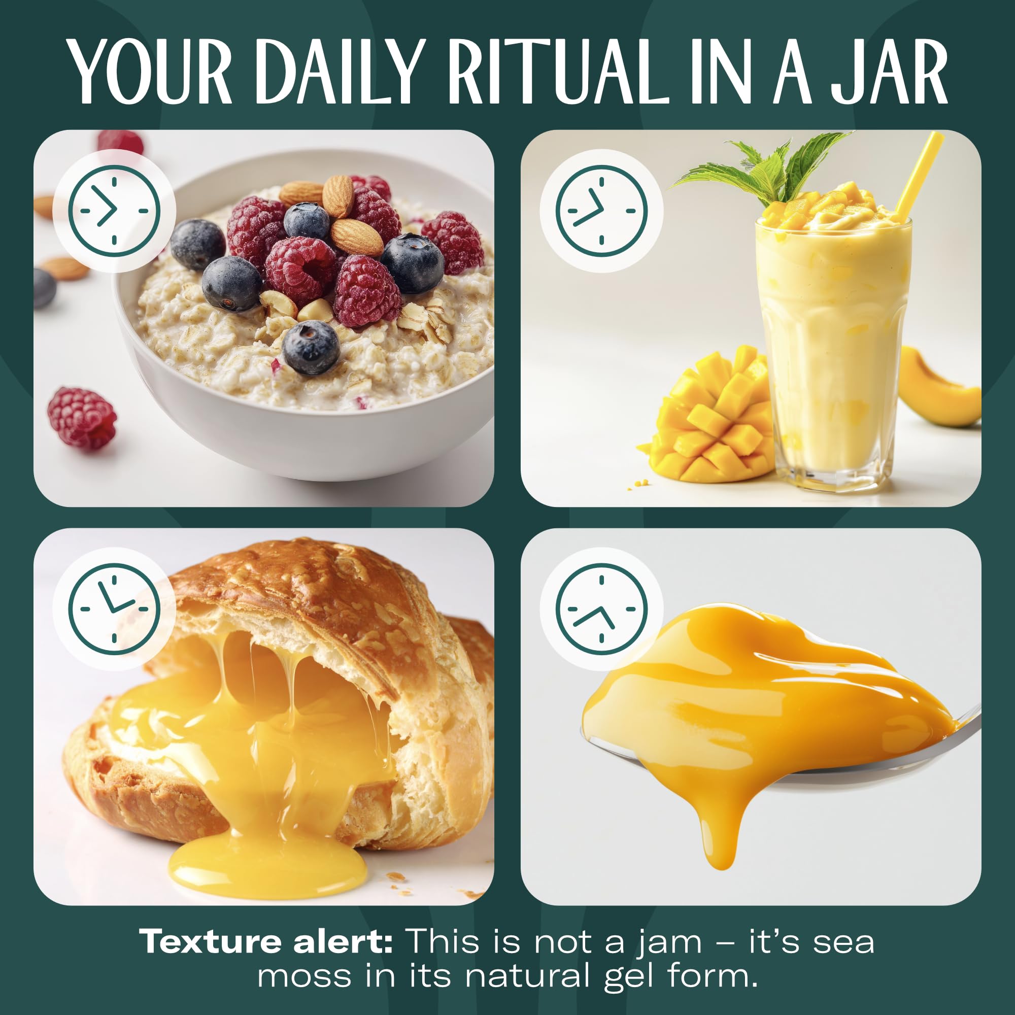 Ingredients label of TrueSeaMoss Sea Moss Gel