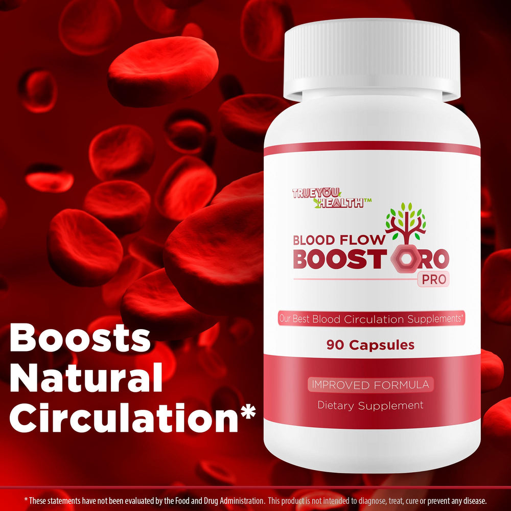True You Health Blood Flow Boostoro Pro veins and vascular health depiction.