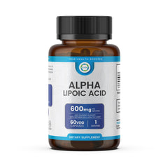 TrueMed Alpha Lipoic Acid 600mg bottle - front view