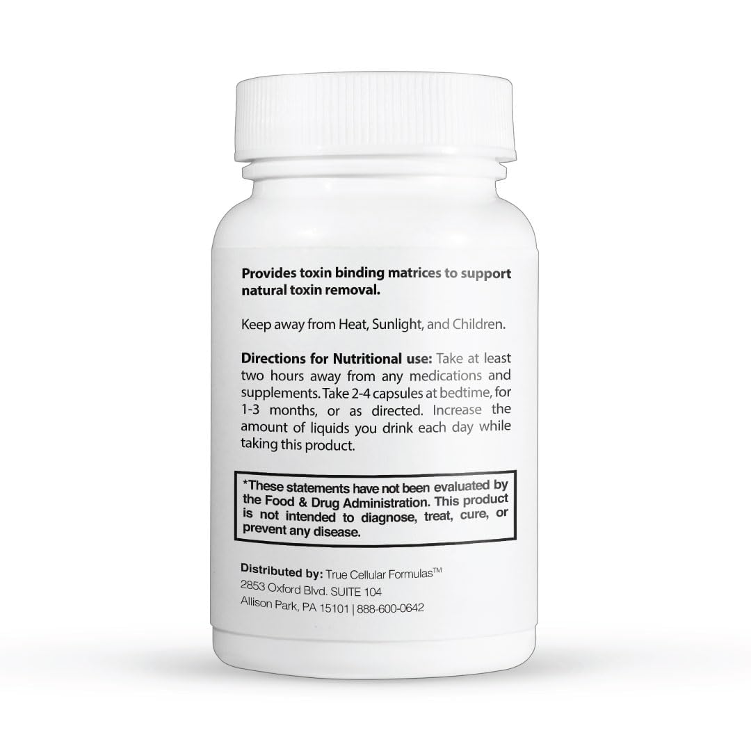 TrueCarbonCleanse packaging label displays vegan, non-GMO, gluten-free attributes.