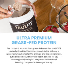 Post-workout recovery shake with probiotics and organic superfoods