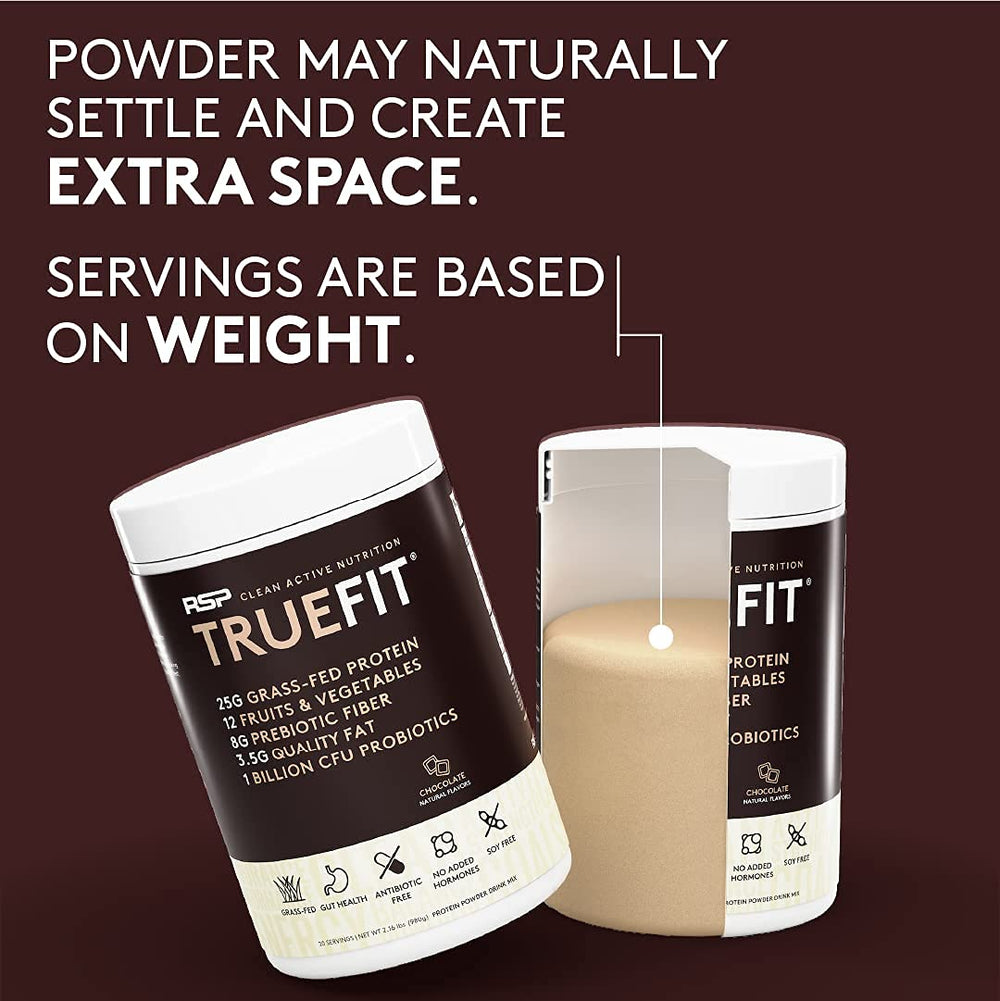 Probiotics and prebiotics in TrueFit shake packaging