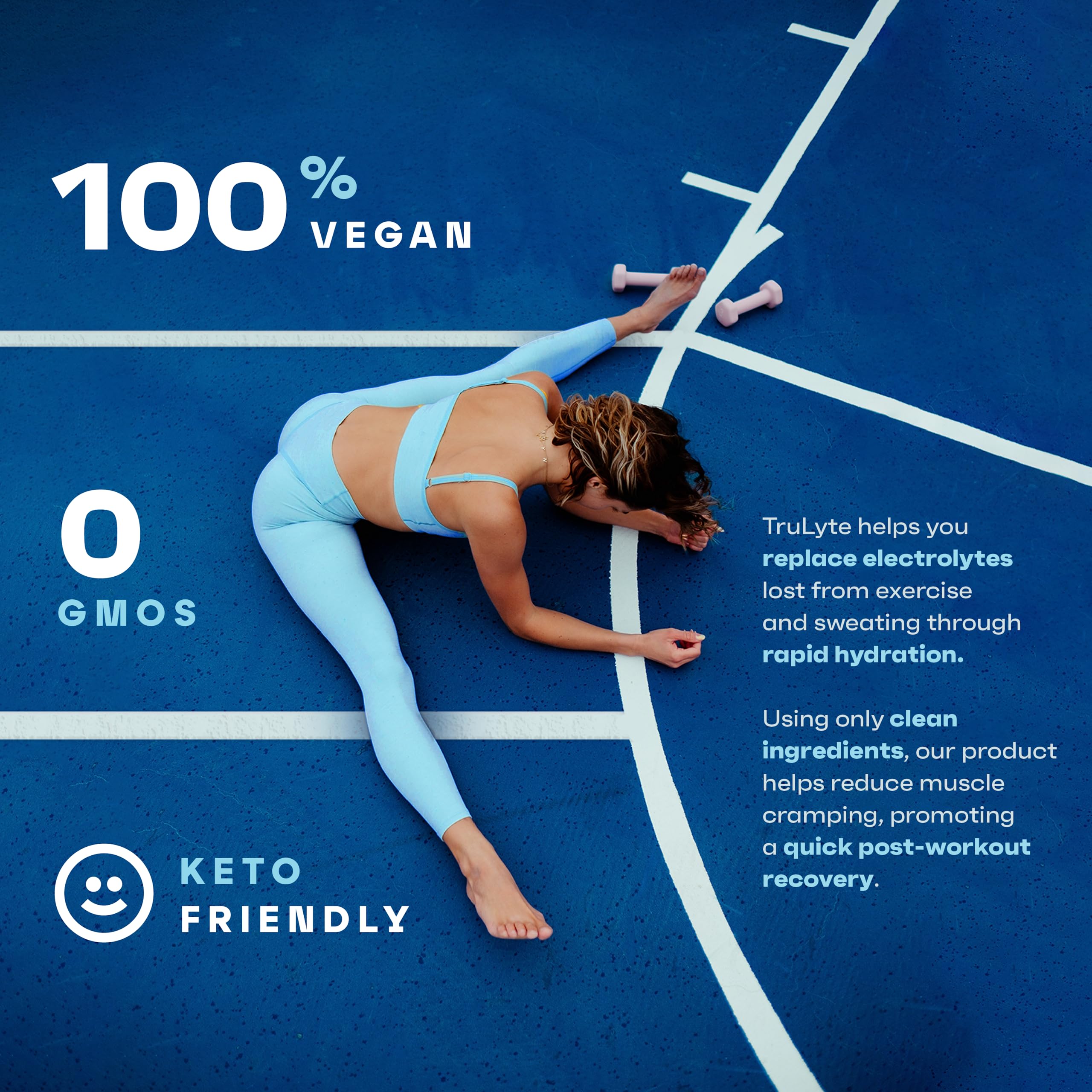 TruLyte Electrolyte Drops mixed with water for flavorless hydration