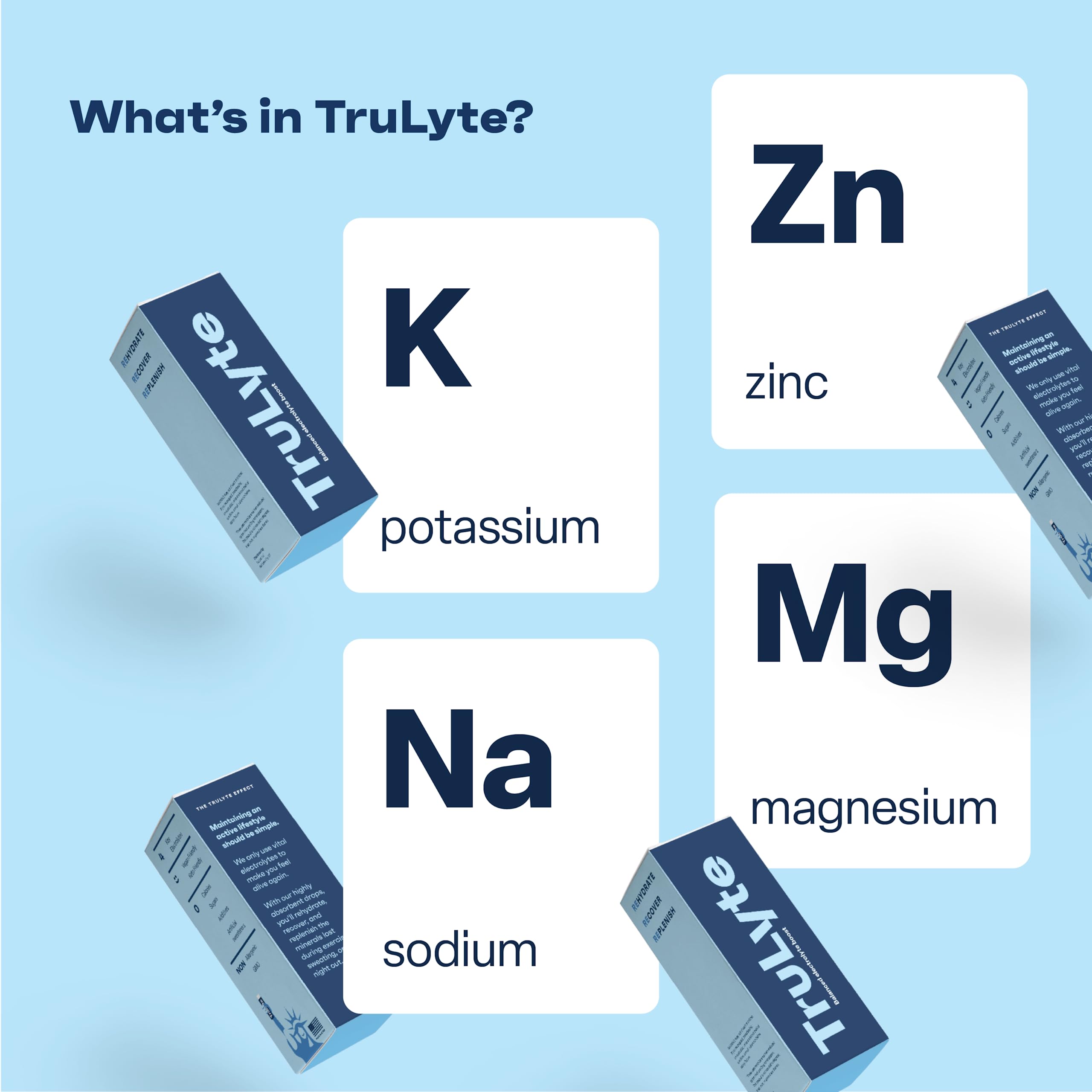 TruLyte Electrolyte Drops travel pack for hydration on the go