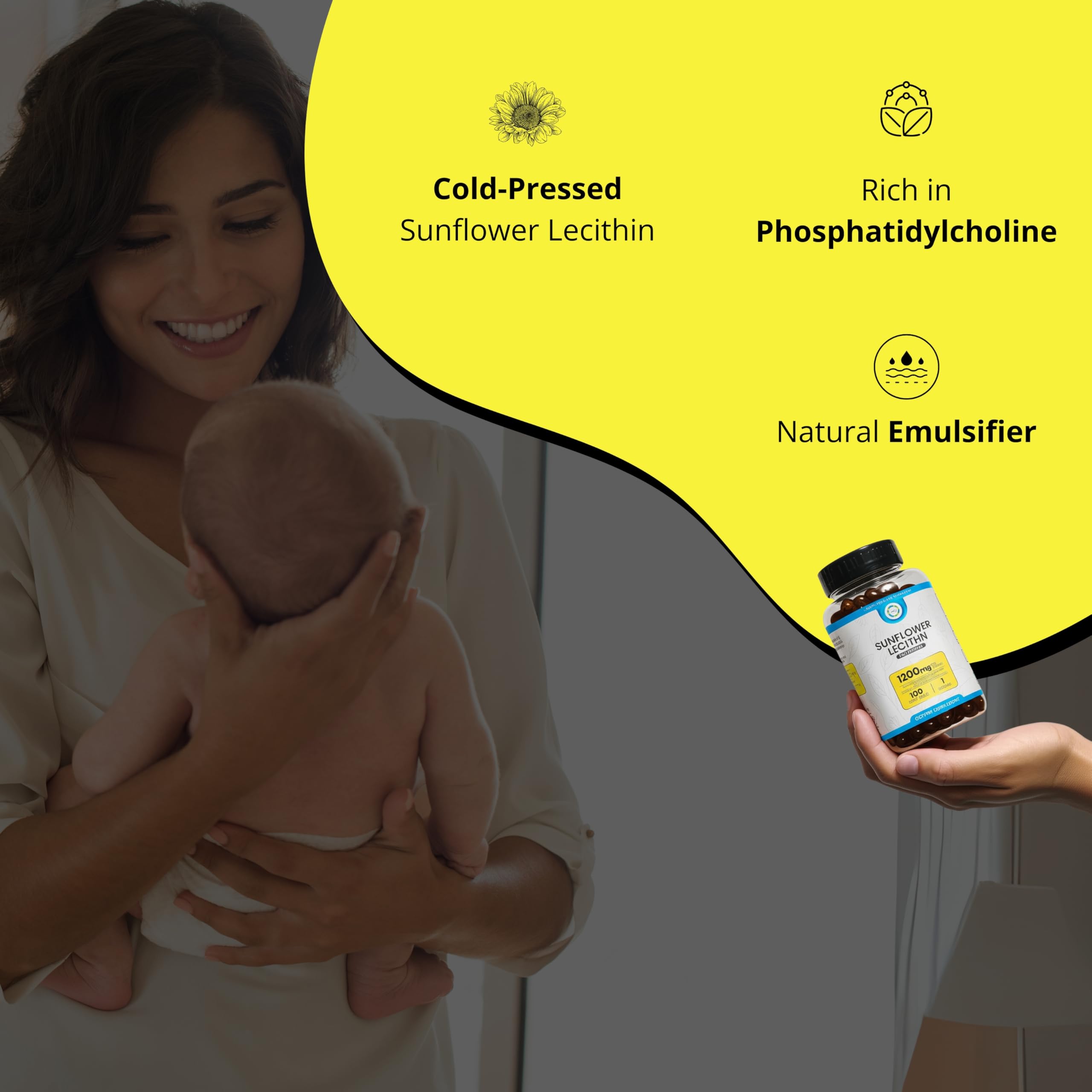 Sunflower lecithin supports brain and liver health