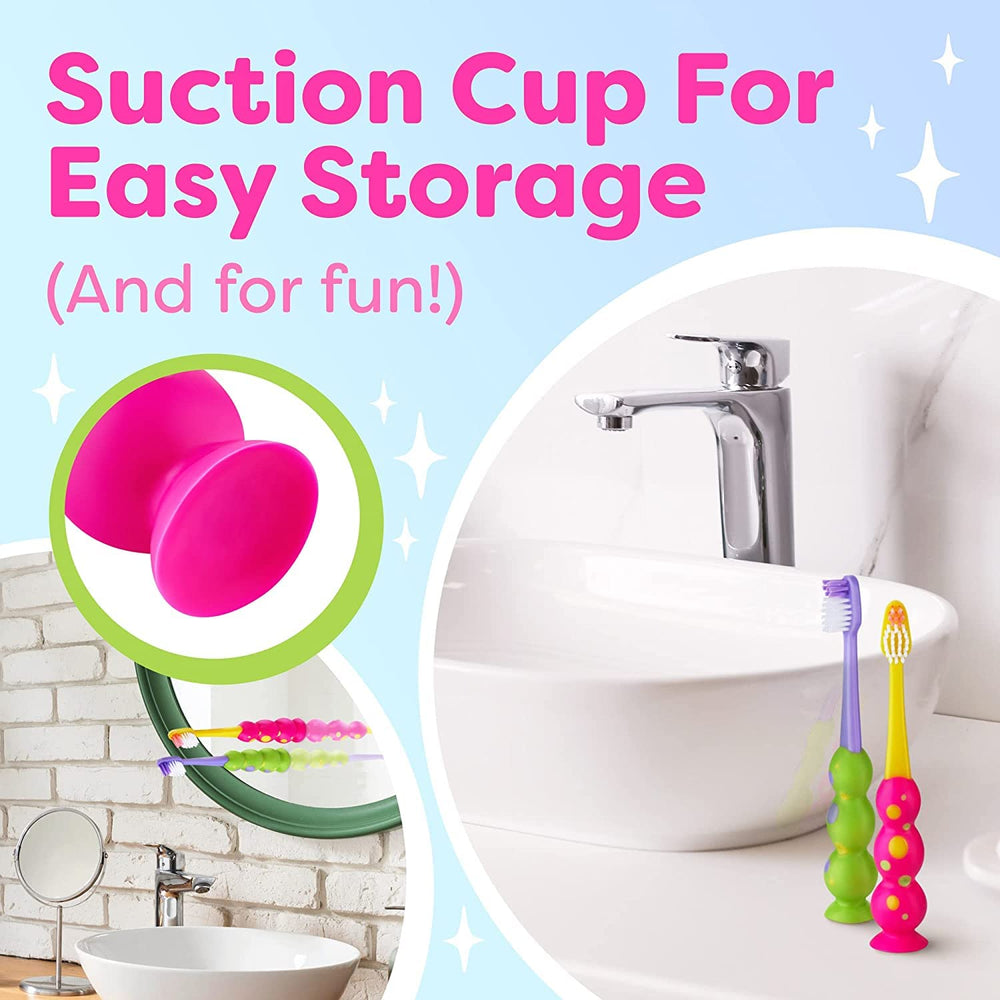 Ergonomic small-handle toothbrush designed for little hands