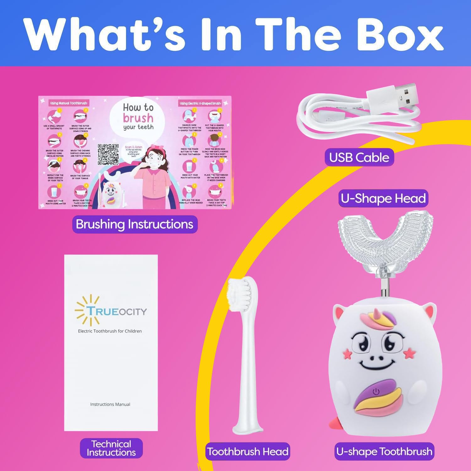 Ergonomic pink handle designed for small hands