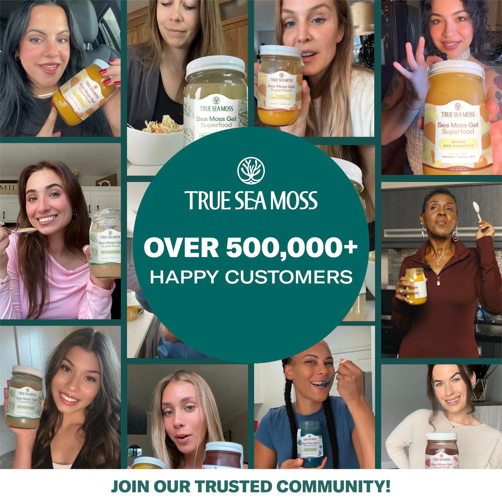 TrueSeaMoss gel used as a skin-care mineral mask