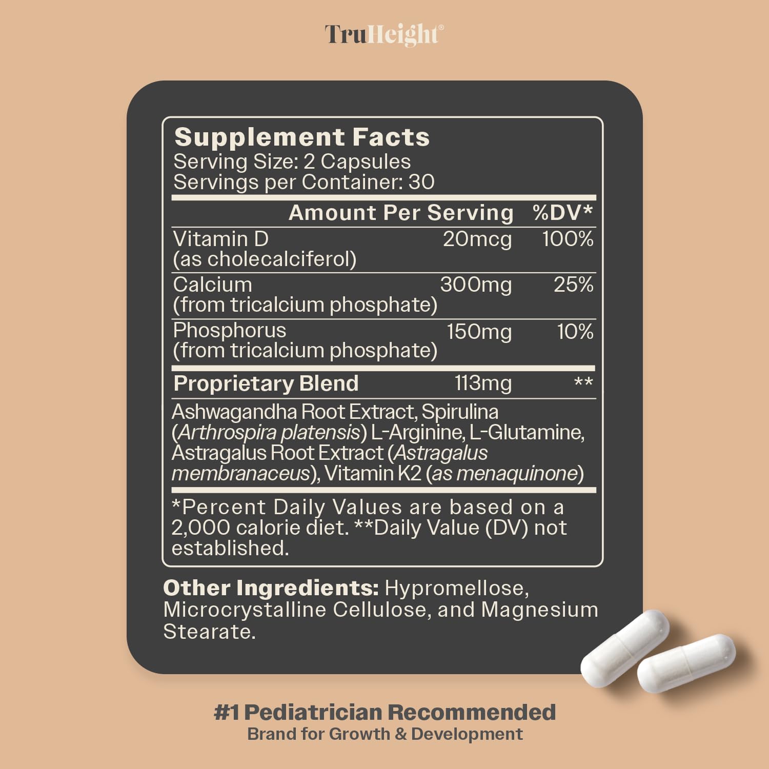 USA GMP-certified manufacturing facility for TruHeight capsules