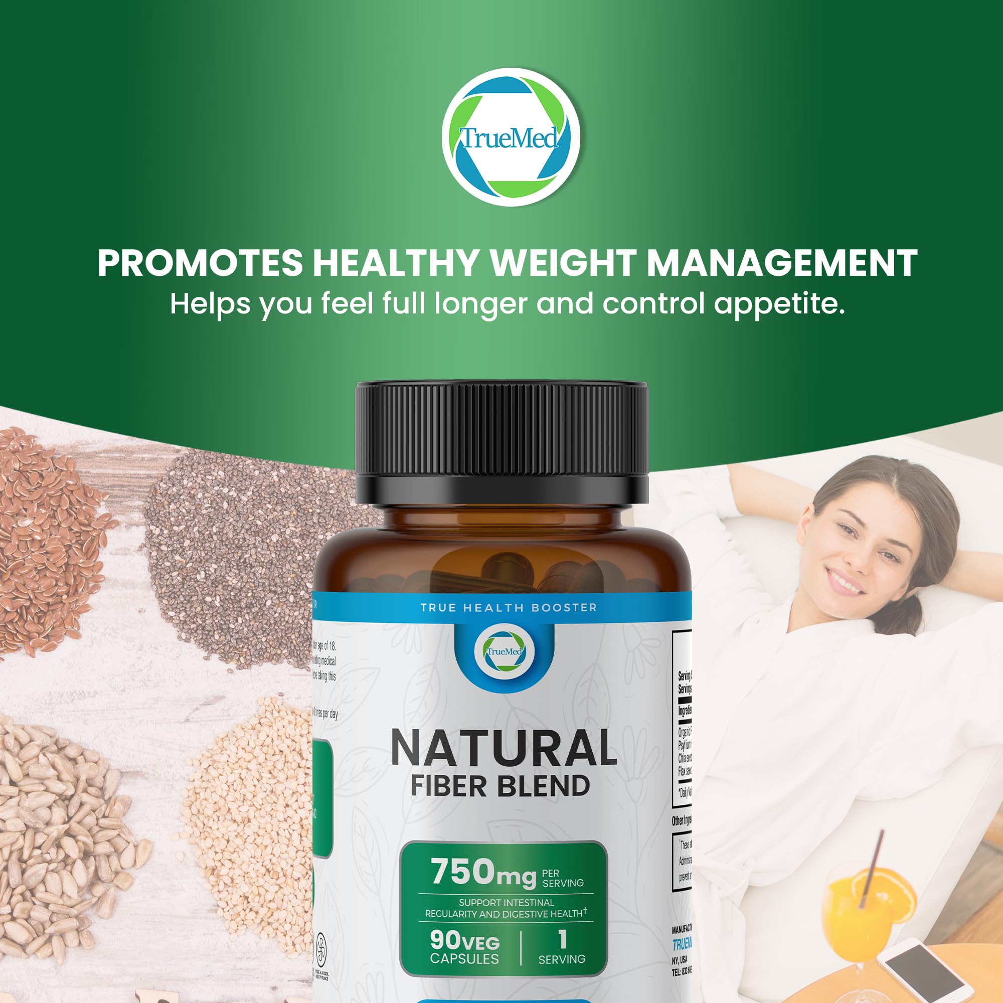 Heart health and cholesterol support theme with fiber blend