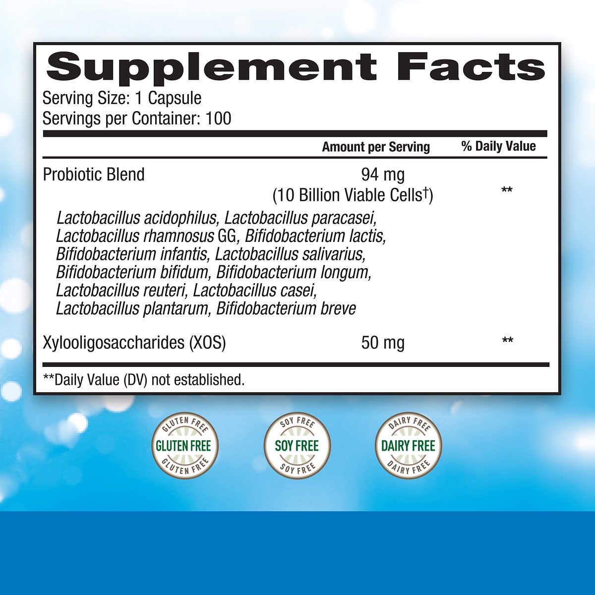 trunature Advanced Digestive Probiotic bottle - 100 capsules - image 2