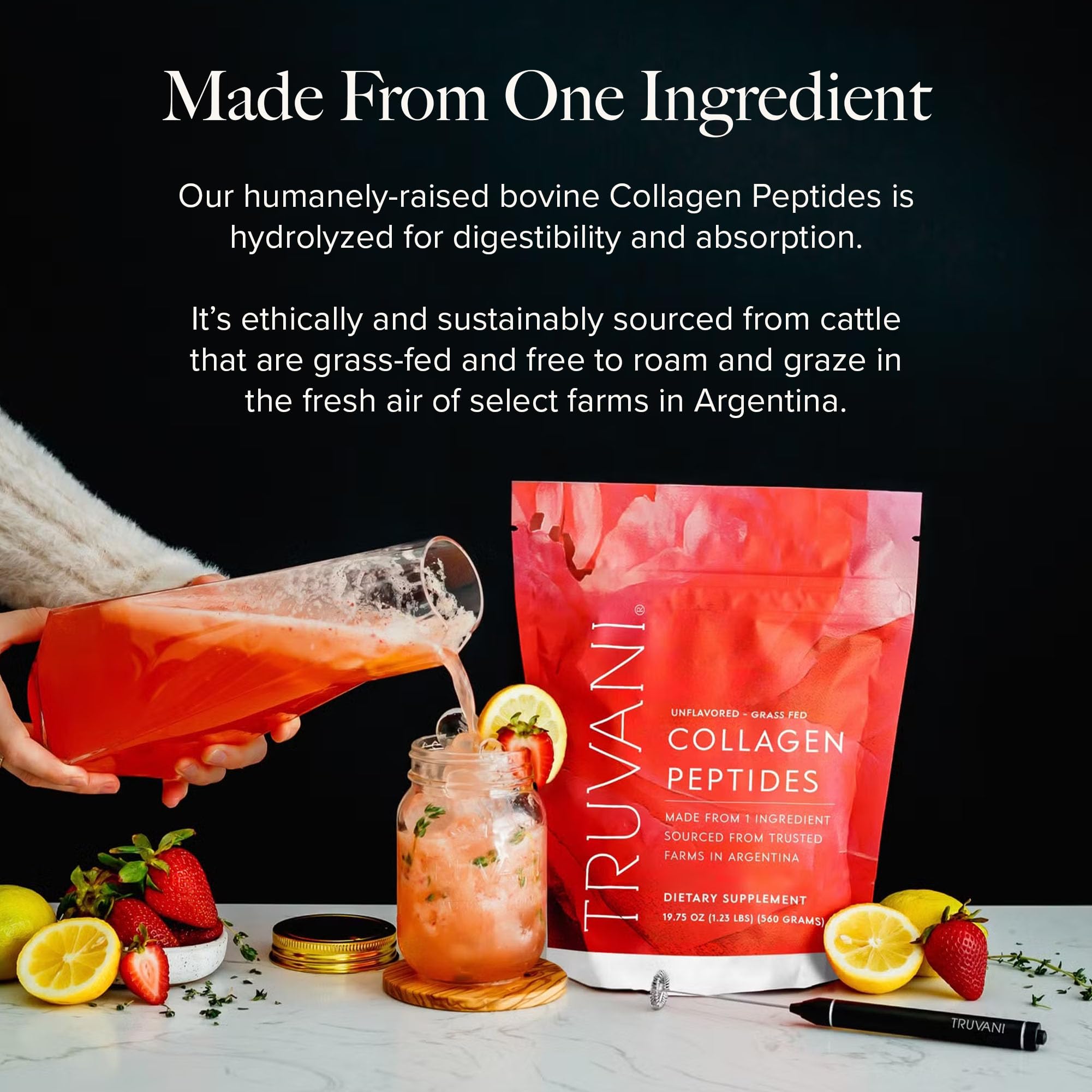 Dairy-free and gluten-free collagen peptides label