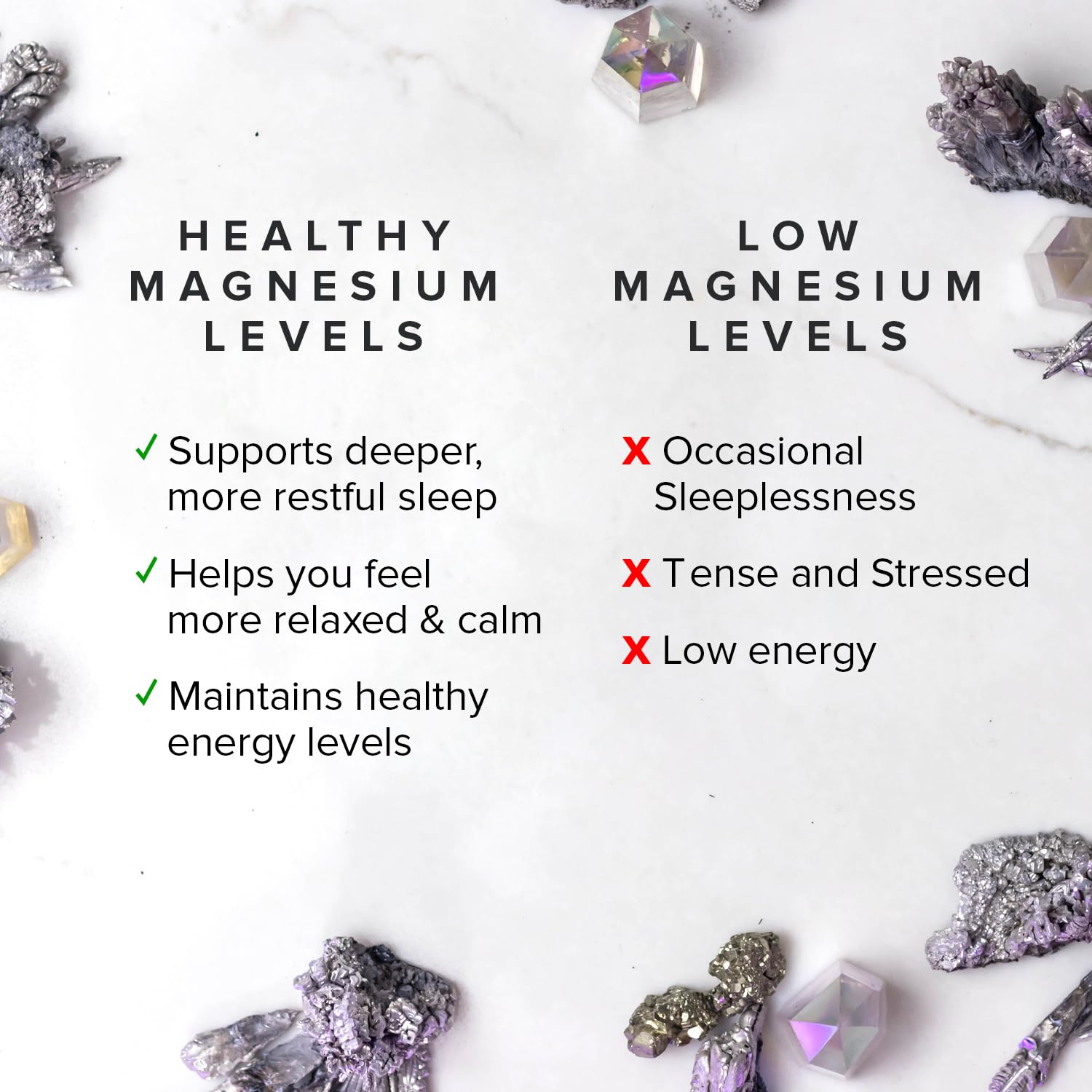 Label of Truvani Magnesium supplement bottle